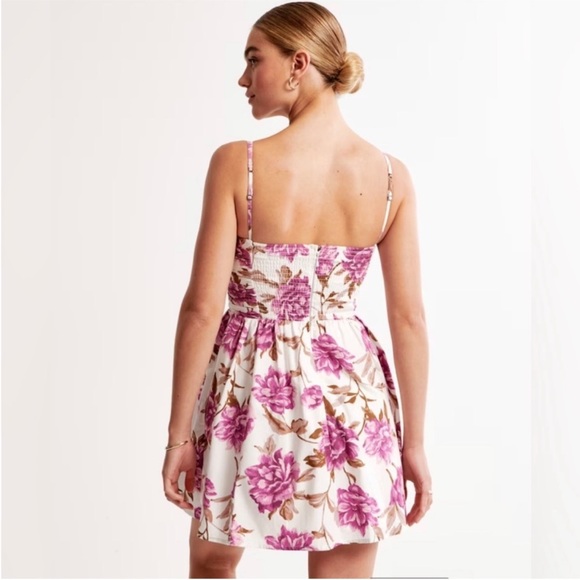 Abercrombie & Fitch Floral Emerson Mini Dress NWT - Picture 2 of 4